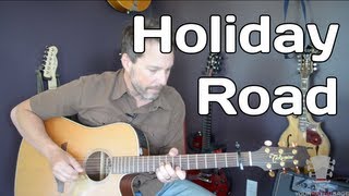 Holiday Road by Lindsey Buckingham  How To Play  Guitar Lesson [upl. by Dhaf]