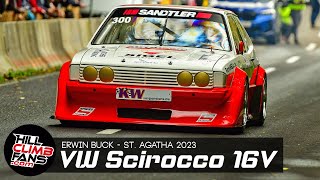 300hp VW SpiessScirocco 16V  Erwin Buck  Hill Climb St Agatha 2023 [upl. by Ihsorih]