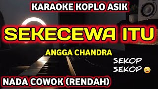 SEKECEWA ITU  KARAOKE NADA COWOK VERSI KOPLO SEKOP SEKOP MANTAP PALING ENAK [upl. by Noslen]