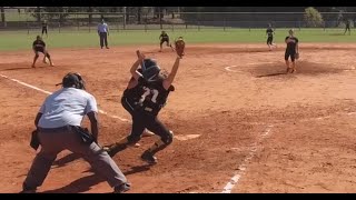 Alexandria Lexi Romero  2022 Backwards K Jax Showcase  Highlight Video Hitting  C  1B [upl. by Ause]