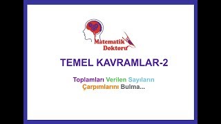 Temel Kavramlar 2Toplamları Verilen Sayıların Çarpımlarını Bulma  Matematik Doktoru [upl. by Salb343]