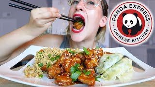 Panda Express ORANGE CHICKEN Made Better at Home MUKBANG  Recipe [upl. by Ardua]