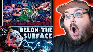 FNAF SFM TJoCFNaF Rap Remix Animated Song amp FNAF COLLAB ➤ Below The Surface 2023 REMAKE REACTION [upl. by Htbazile]