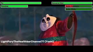 Po Pandas And Tigress vs Kai Jade Animals And Jade Shifu with healthbars [upl. by Keenan399]