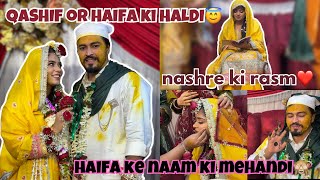 Alhumdulillah Haldi ki rasam part1  Haifa ki shadi  Haifa Qashif ki Haldi  Haifa’s vlog [upl. by Asert420]