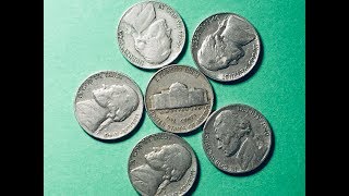 US 1940 Nickels  5 Cents Collection [upl. by Ettellocin]