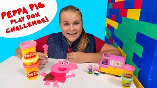 Assistant Hosts the Peppa Pig Play Doh Playoff In her Box Fort [upl. by Kassaraba]