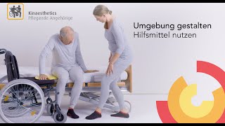 Kinaesthetics Pflegende Angehörige  Umgebung gestalten Hilfsmittel nutzen [upl. by Ydnahs]