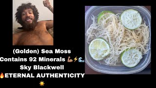 Golden Sea Moss Benefits Sea Moss contains 92 Minerals ⚡️💪🏽Sky Blackwell [upl. by Hsilgne]