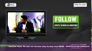 Apostle M Madlala Live Service [upl. by Anawait]