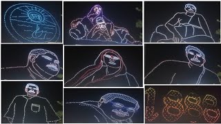 First Time in Deoghar Drone Light Show Full vedioStsang Deoghar 100 Years Celebration Anukul Thakur [upl. by Leinaj]