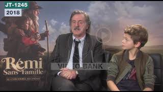 Extrait archives M6 Video Bank  ITW Daniel Auteuil pour le film Rémi sans Famille JT1245  2018 [upl. by Naujid]