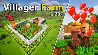 EASY AUTOMATIC Villager Breeder Farm in Minecraft 120 Survival [upl. by Uok]