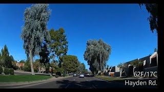 Driving on Hayden Rd in Scottsdale AZ [upl. by Akimahc]