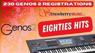 Play the best EIGHTIES SONGS on Yamaha GENOS 2  230 professional registrations MADONNA QUEEN TPAU [upl. by Merriott]