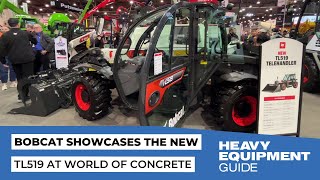 Bobcat TL519 compact telehandler at World of Concrete [upl. by Diana]