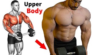 Upper Body Exercises At Home With Dumbbells  Perfect Video 👌 [upl. by Auhso]