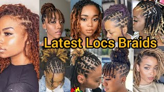 Latest Locs Braids Hairstyles  Stunning Faux Locks Idea  Dreadlock Hairstyles for Ladies [upl. by Thayer593]