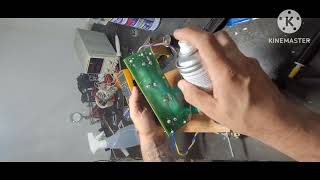 Trocando capacitor placa Fujitsu  Inverter [upl. by Atinrahc]