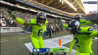 Quandre Diggs Redzone Interception  Seahawks vs Rams [upl. by Niamor]