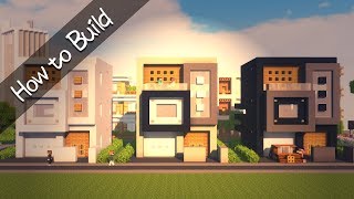 OSHACRA Part63 How to build a compact modern houseおしゃクラ！コンパクトモダンハウスの作り方 minecraft [upl. by Subak]