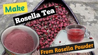 How to make Roselle Tea using Roselle Powder [upl. by Rednav587]