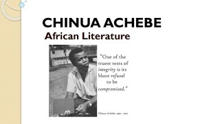 Chinua Achebe Biography  Major Works  Literary Readers  UGC NET English [upl. by Nylanna735]