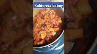 Kalderetang baboy shortvideos food cooking shorttrending caldereta [upl. by Benisch604]