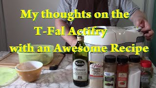 TFal Actifry Recipe Demo and Review [upl. by Anelaj]