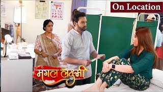 Mangal ने दिखाई Adit को Saumya की Pregnancy Report Adit हुआ गुस्सा  MANGAL LAXMI  ON LOCATION [upl. by Rolfe245]