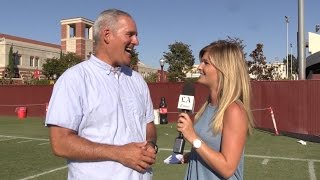 USC football training camp progress report [upl. by Aspa]