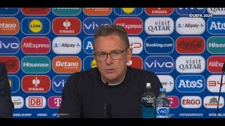 Ralf Rangnick Post Match Press Conference Austria vs France 01 [upl. by Chema]