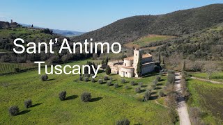 Abbazia di SantAntimo  Montalcino  Tuscany 4K [upl. by Inasah]