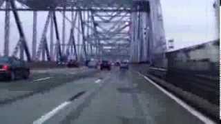 Tappan Zee Bridge northwestbound EarlyDecember 2013 [upl. by Ulani]