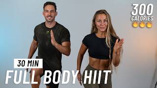 30 MIN FULL BODY HIIT WORKOUT  NO JUMPING  No Equipment No Repeats [upl. by Ennovi]