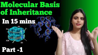 Molecular basis of Inheritance in 15 mins  Part 1 Acheived 90 marks in biology [upl. by Ymled]