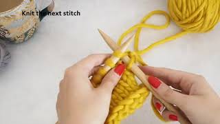 KNITTING TUTORIAL HOW TO DECREASE A STITCH SKPO [upl. by Enoek]