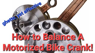 EASILY Balance Motorized Bike Crankshaft [upl. by Aleakam]