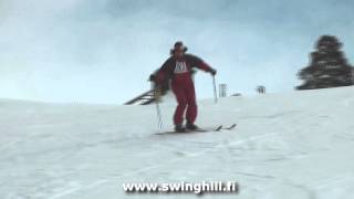 Skiing on 50s gear [upl. by Ahtelat]