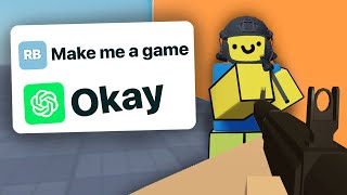 I MADE a Roblox GAME USING ChatGPT [upl. by Alenairam]