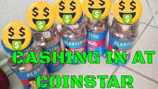 CASHING in Coins at Coinstar Machine  How much MONEY will we get [upl. by Heise]