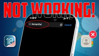 How to Fix Contacts Search Not Working on iPhone After iOS 18 Update [upl. by Dnomzed289]