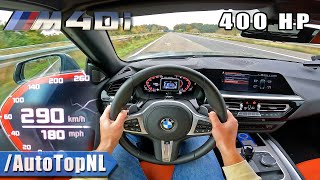 BMW Z4 M40i 400HP  TOP SPEED on AUTOBAHN NO SPEED LIMIT by AutoTopNL [upl. by Caruso]