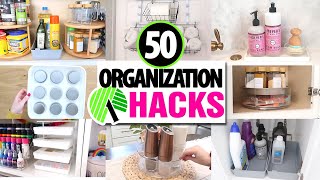 50 BEST Dollar Tree Organization HACKS EASY ways to get organized in 2024 [upl. by Elleynad]