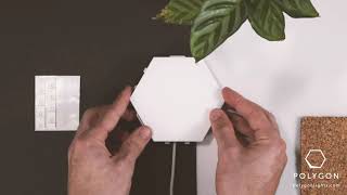 Polygon lights  modular hexagonal lighting for your home [upl. by Nelyk]