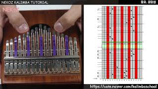 네코즈 칼림바 강좌 동요 옹달샘 칼림바 연주악보 Kalimba tutorialScore [upl. by Gnik]