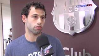 FC Barcelona  Mascherano quotEs un sueño hecho realidadquot [upl. by Lokcin539]