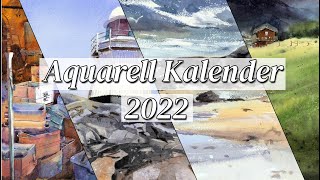 Aquarell Kalender 2022 [upl. by Ycnaf]