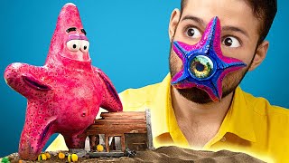 SpongeBob versus Giant Patrick  So bastelst du ein einzigartiges Diorama [upl. by Koziarz242]