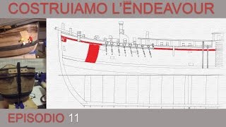 11 Modellismo Navale Costruiamo LEndeavourquotOcchi di cubia scivolo dellancora [upl. by Neeruam]